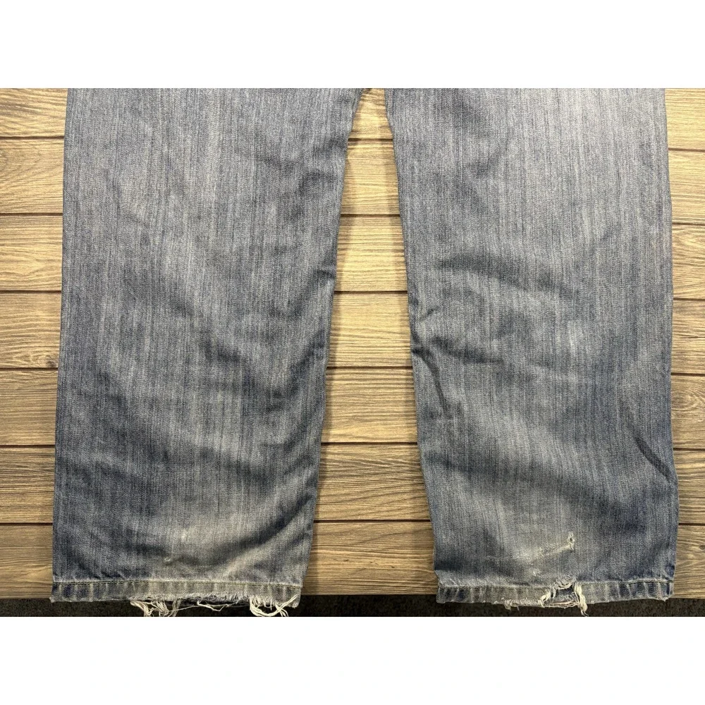 Miskeen Jeans Mens 44 Originals Streetwear Straight Embroidered Patchwork Y2K